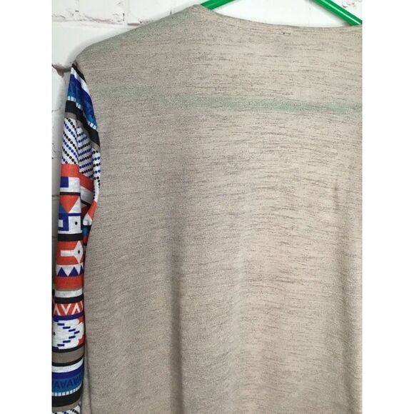 MISSLOOK Women’s Sweater Gray Open Cardigan‎ Tribal Lightweith size XL - Picture 12 of 12